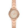 Fossil Orologio Stella da donna, movimento a tre lancette con data, cassa in acciaio inossidabile oro rosa 30 mm con bracciale in acciaio inossidabile, ES5136