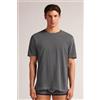 Intimissimi T-shirt Cotone Washed Collection Nero