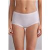 Intimissimi Culotte Vita Alta In Cotone E Pizzo Bianco