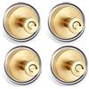lifeicomall Ganci a ventosa, impermeabili, rimovibili e riutilizzabili, autoadesivi per bagno, cucina (oro 4)