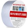 Rusoz Nastro Sigillante Impermeabile 50mmx5m Nastro Sigillante in Gomma Butilica, Sigillante Perdite Acqua, Impermeabile, per Riparazioni Tubi Acqua, Tetto, Parasole, Pavimento, Cucina, Grondaie