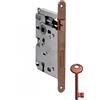 SERRATURA PORTA INTERNA PATENT BORDO TONDO FINITURA BRONZO INTERASSE 70