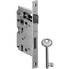 SERRATURA PORTA INTERNA PATENT BORDO QUADRO FINITURA NICHEL INTERASSE 70