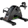 Tunturi Cardio Fit M50 Mini Bike Cyclette con motore elettrico/pedaliere/braccia e gambe, mini cyclette/allenatore di movimento per anziani con display LCD - Nero