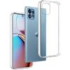 REY Cover in Gel TPU Trasparente per Motorola Moto X40 5G - Motorola Edge 40 PRO, Ultra Sottile 0,33 mm, Morbido Flessibile, Custodia Silicone
