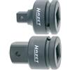 Hazet 1007S-1 Adattatore per Avvitatori ad Impulso, Nero, Attacco Quadro, Massiccio, 12.5 mm 1/2 di Pollice