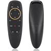 SALALIS Telecomando Air Mouse, Airmouse Airmouse Vocale Wireless 2.4G con Giroscopio a 6 Assi Plug And Play per Smart TV, PC, Android TV Box