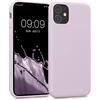 kwmobile Custodia Compatibile con Apple iPhone 11 Cover - Back Case per Smartphone in Silicone TPU - Protezione Gommata - lilla color carne