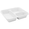 Generico 25/100 Piatti usa e getta VASSOI a 3 scomparti in BAGASSA | 22X19 CM | PIATTI 3 PORZIONI MONOUSO biocompostabile (25 PEZZI)
