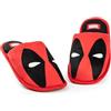 Marvel Pantofole da uomo Deadpool | Ciabatte da interno per adulti con grafica Deadpool Mask in rosso | Scarpe da casa slip-on da supereroe Comics | Regalo di gadget per film a fumetti di Wade Wilson