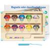 PRZRAO Labirinto Magnetico Giocattolo, Giochi Montessori Magnetici, Gioco del Labirinto Magnetico in Legno per Bambini, Colori e Numeri Gioco di Smistamento per Ragazzi Ragazze 2 3 4 5 Anni