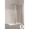 Grandform/Kinedo Parete Doccia Walk in Pure Alu-8 cm100 in 4 Colori - Colore Profilo : Silver - Veletta Girevole : Senza Veletta