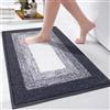 Enyhom Tappeto Bagno Antiscivolo 60 x 90 cm, Super Morbido Tappeti Bagno Moderni Assorbente Lavabile in Lavatrice, Microfibra Tappetino Bagno Soffice Tappeto da Bagno per Doccia Bagno, Vasca
