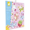 Janod 12 Boites en Papier Kawaii à Réaliser, 12 Realisations + 1 Planche de Stickers, DIY, Les Ateliers Du Calme, Kit Loisir Créatif Enfant, Dextérité et Concentration, da 7 Anni, J09164