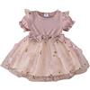 Yanmucy Vestito Bambino della Neonata Vestito Cerimonia Abito Infantile Bowknot Increspature Tutu Outfit Manica Corte Floreale Pagliaccetto Vestiti