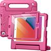 JETech Custodia Bambini per iPad mini 5/4/3/2/1 (7,9 Pollici, 2019/2015/2014/2013/2012) con Pellicola Prottetiva Integrata, Protezione Tablet Cover per Antiurto con Supporto (Rosa Vivace)