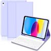 Hofsos Tastiera iPad 10 Generazione 10.9 2022/(A16) 11 Generazione 11 2025 con Custodia, Cover iPad A16 11/10 Generazione con Bluetooth Tastiera, Custodia con Supporto Pencil per iPad 10a/11a Gen,Viola