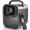 etoe Proiettore 4k Google TV Netflix Ufficiale 9000+ Apps, Videoproiettore ETOE Nativo 1000ANSI FHD 1080p, Video Proiettore Portatile Seal Pro Bluetooth/WiFi/Autofocus/20W Speaker Projector Per Casa