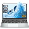 Zonatrix 15,6 Notebook, PC Portatile 16GB RAM 512GB SSD, Celeron N5095 CPU, 180° Opening and Closing Schermo, Laptop Digitale Tastiera Retroilluminata+Sblocco Impronta Digitale, Mini HDMI+USB 3.0
