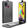 HualuBro Cover Samsung Galaxy M31, Flip Cover a Libro in PU Pelle Premium Portafoglio Magnetica Leather Case Custodia per Samsung Galaxy M31 Cover (Nero)