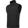 KUTOOK Gilet Uomo Invernale Antivento Fodera di Pile Gilet Trekking Uomo Smanicato in Softshell Impermeabile per Ciclismo Trekking Viaggi Corsa Golf e Vita Quotidiana
