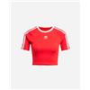 Adidas 3stripes W - T-shirt - Donna - Rosso