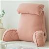 Stafeny Cuscino da Lettura,Schienale Divano,Supporto,Cuscino a Cuneo,con braccioli e tutore per Il Collo,Ideale per Divano,Leggere,Giocare o Lavorare (rose)