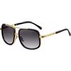 SHEEN KELLY Grande Retro Piazza Occhiali da Sole Unisex Occhiali per Gli Uomini e Donne Telaio Metallo UV400 specchio
