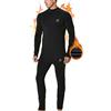 MeetHoo Biancheria Intima Termica Uomo Traspirante Asciugatura Rapida Termico Set Collo Alto Maglia Termici Pantaloni Base Layer per Sci Ciclismo Corsa Allenamento