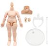 niannyyhouse DOD 10 cm Bambola Action Figure Corpo adatto per 1/12 BJD Dolls Head (Normale Bianco-Standard Pacchetto A)