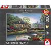 Schmidt Spiele 59775 Thomas Kinkade, Stoney Creek Cottage, Puzzle da 1000 pezzi, Multicolore