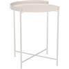 Houe - Tavolino d'appoggio Edge - Bianco - Acciaio termolaccato - Designer Roee Magdassi