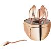 Christofle - Set di 6 in un prezioso contenitore - Oro rosa 18 carati Mood - Rosa - Metallo placcato oro rosa 18 carati