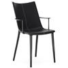 Kartell - Sedia imbottita H. H.H - Nero - Tecnopolimero termoplastico riciclato - Designer Philippe Starck