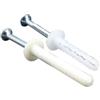 Generico Tasselli a battere nylon c/vite 6X40-6X60 (Bianco, 6x40)
