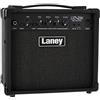 Laney LX15B Bass Amp - 3 EQ Combo Pratica portatile Amplificatore di chitarra perfetta per i principianti. Cuffia per la pratica silenziosa e Aux per incepparti. - 15 watt - nero