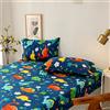 Chickwin Federa Cuscino (Set di 2) - Blu Cartone Animato Cuscini Divano Moderno 80x80cm- 100% Microfibra Federa da Cuscino Copri Cuscino per Fattoria, Divano, Sofà, Bambini, Interni ed Esterni