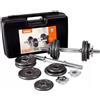 LiveUp Sports Valigetta pesi e manubrio da 15 kg LiveUp