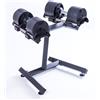 LivePRO Set manubri regolabili con supporto porta pesi