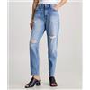 Calvin Klein Jeans Mom Jeans Medium Denim Blue Donna