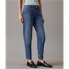 Calvin Klein Jeans Mom Jeans Dark Blue Denim Donna
