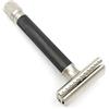 Parker safety razor rasoio di sicurezza variant manico nero + 5 lamette da barba parker