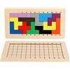 Toys of Wood Oxford TOWO Pentominoes in legno Tangram Puzzle Giochi mentali per bambini Adulti - Giocattoli in legno Gioco da tavolo per famiglie per 6 anni - Smart Math Games Brainteaser Puzzle IQ