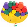 Toys of Wood Oxford TOWO Blocchi in Legno da Mettere in Equilibrio - Base a Forma di Luna - Gioco Educativo di Scelta e Posizionamento per Bambini di 3 Anni