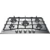 Hotpoint Ariston Piano cottura a gas PCN 752 U/IX/HA. Colore del prodotto: Acciaio inox, Posizionamento dell'apparecchio: Da incasso, Dimensione della larghezza del piano cottura: 75 cm. Tipo di controllo: Manopola, Posizione di controllo... - PCN752UIXHA