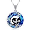 ONEFINITY Pinguino collana in argento sterling 925 pinguino ciondolo con cristallo fiocco di neve collana pinguino gioielli regali per le donne amanti dei pinguini