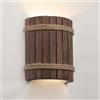JCPYIUL Vintage Lampada da parete in Legno Interni Applique da parete Up Down Lampada a Muro in Forma Forma di Stump per Soggiorno Camera da letto Corridoio Scala