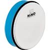 Nino Percussion NINO45SB Tamburello con Battente, ABS, 8 Pollici, Sky Blu