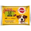 PEDIGREE Scelta di gusti con verdure in salsa 4x100g cibo umido per cani bocconcini con pollo e con manzo e fegato