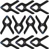AERZETIX - C68508 - Set di 10 pinze a molla 90mm - apertura ganasce 36mm - in polipropilene e fibra di vetro
